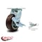Service Caster 5 Inch Polyurethane Caster with Roller Bearing and Brake/Swivel Lock SCC SCC-30CS520-PPUR-TLB-BSL - alternate 5